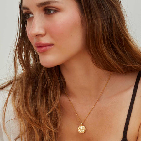 Sun Necklace Gold